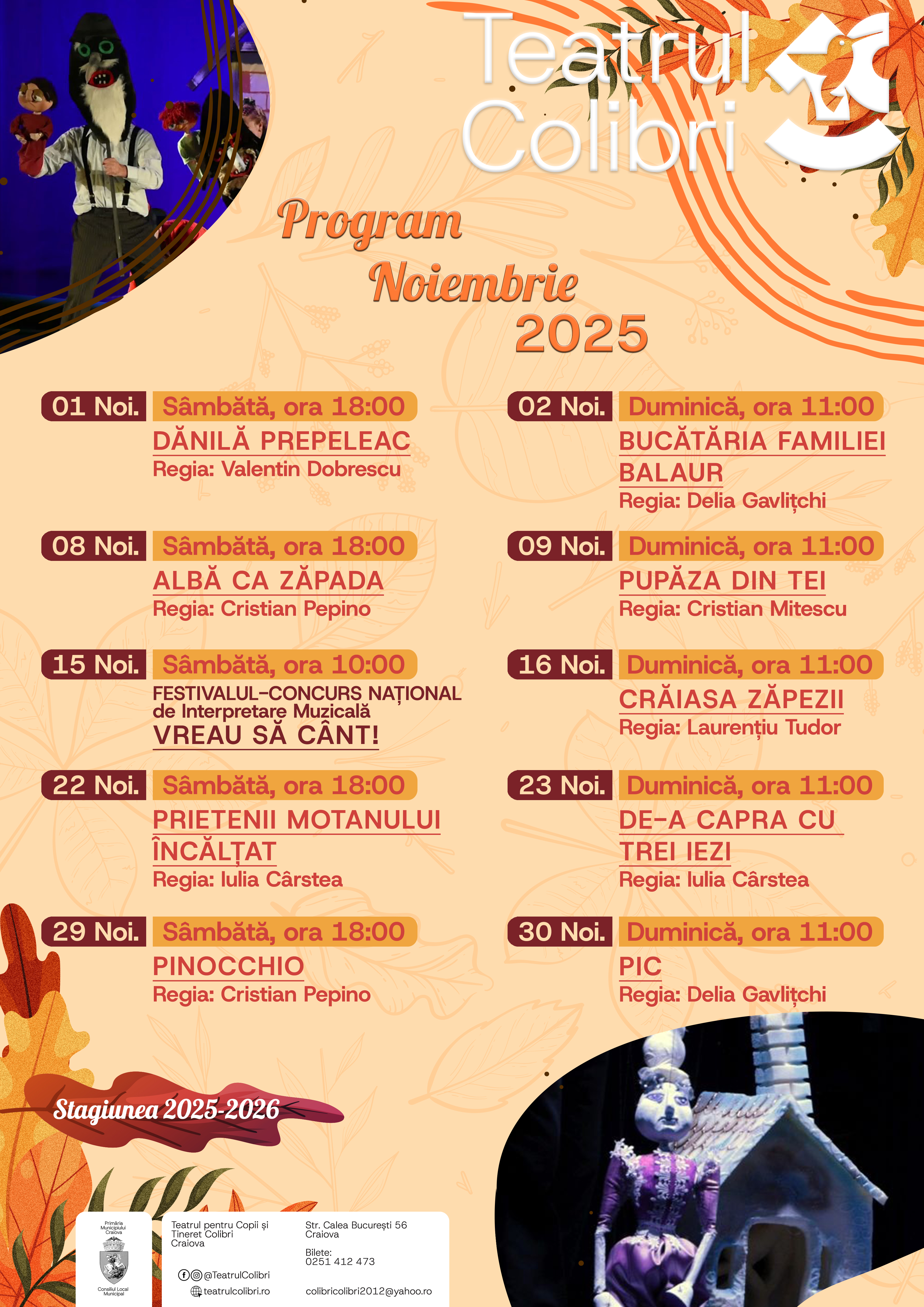 NoiembriecuPovești – Teatrul Colibri